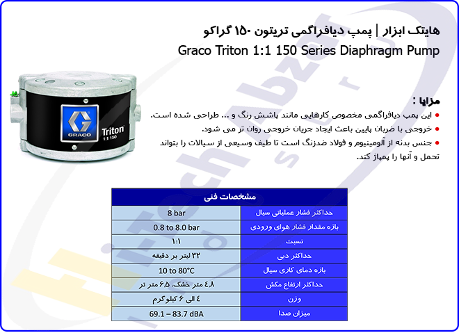 Graco Triton 150 Series Diaphragm Pump2